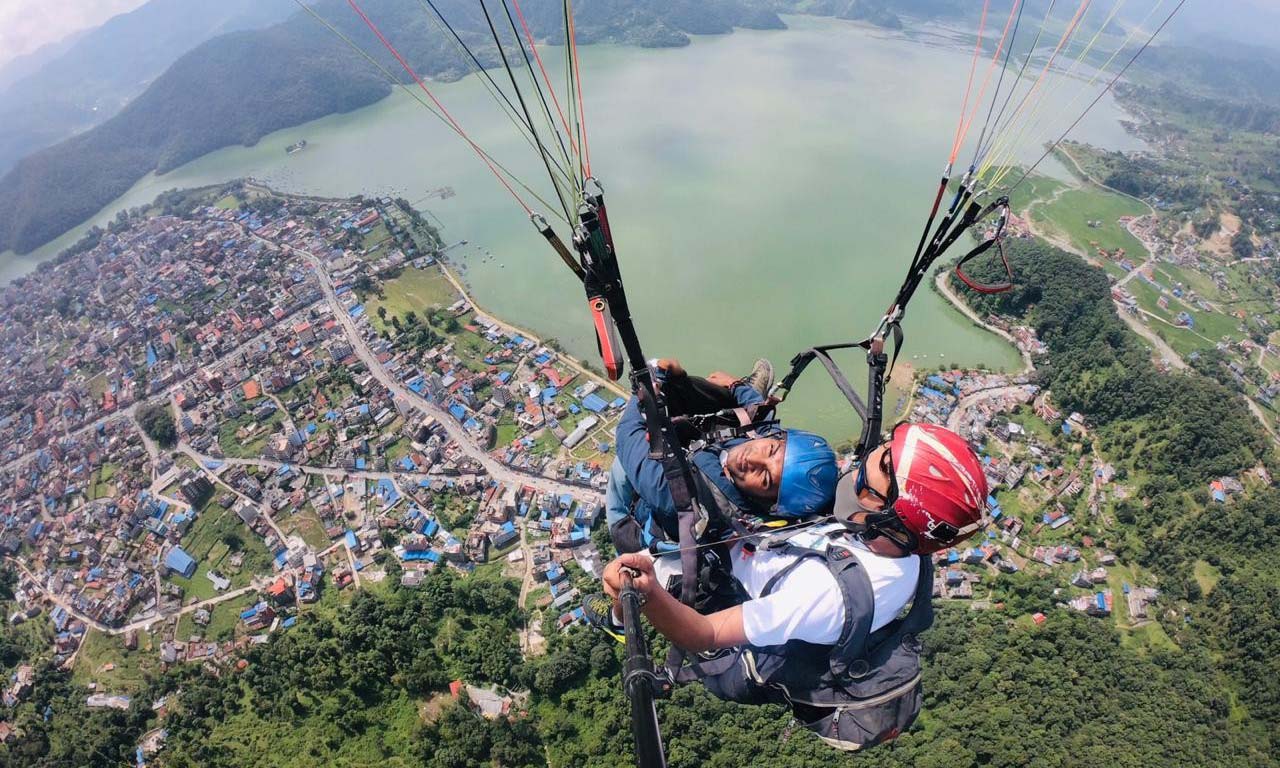 Paragliding in Sarangkot